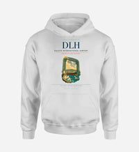 Thumbnail for Duluth International Airport (DLH) design on white hoodie single-side print