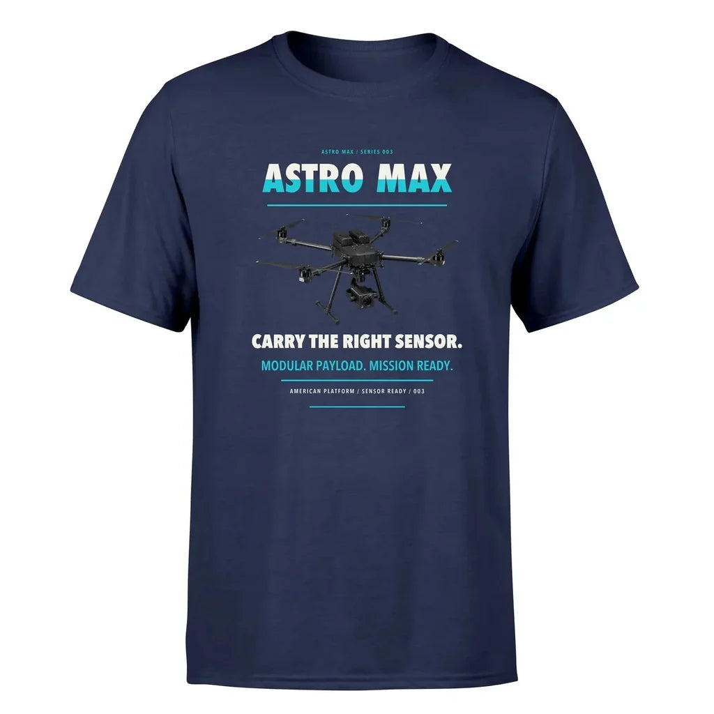 Freefly Astro Max design on navy blue single side