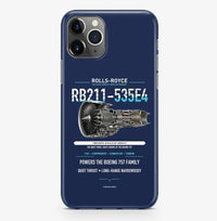 Thumbnail for RB211-535E4 Case ProMax design on navy blue iphone case promax