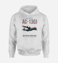 Thumbnail for AC-130J Ghostrider design on white double-side hoodie