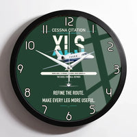 Thumbnail for Cessna Citation XLS design on dark green framed wall clock