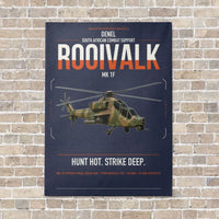 Thumbnail for Denel Rooivalk Mk 1F vertical canvas print - no frame - navy blue background