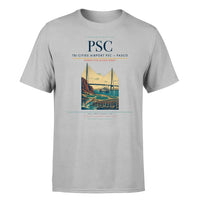 Thumbnail for Tri-Cities Airport (PSC) T-Shirt single-side front print in Light Gray | tri-cities-airport-psc-double-side-t-shirt
