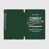 Thumbnail for CONWAY design on dark green samsung tablet tablet case