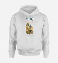 Thumbnail for Mariehamn Airport (MHQ) design on white hoodie single-side print