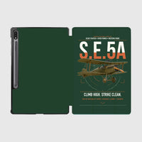 Thumbnail for Royal Aircraft Factory S.E.5a design on dark green samsung tablet tablet case