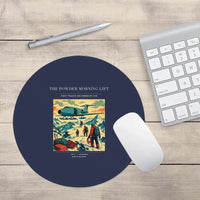 Thumbnail for VINTAGE G4287 - The Powder Morning Lift - Designed Mouse Pads design on navyblue round