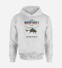 Thumbnail for Westland Wasp HAS1 design on white double-side hoodie, single-side print