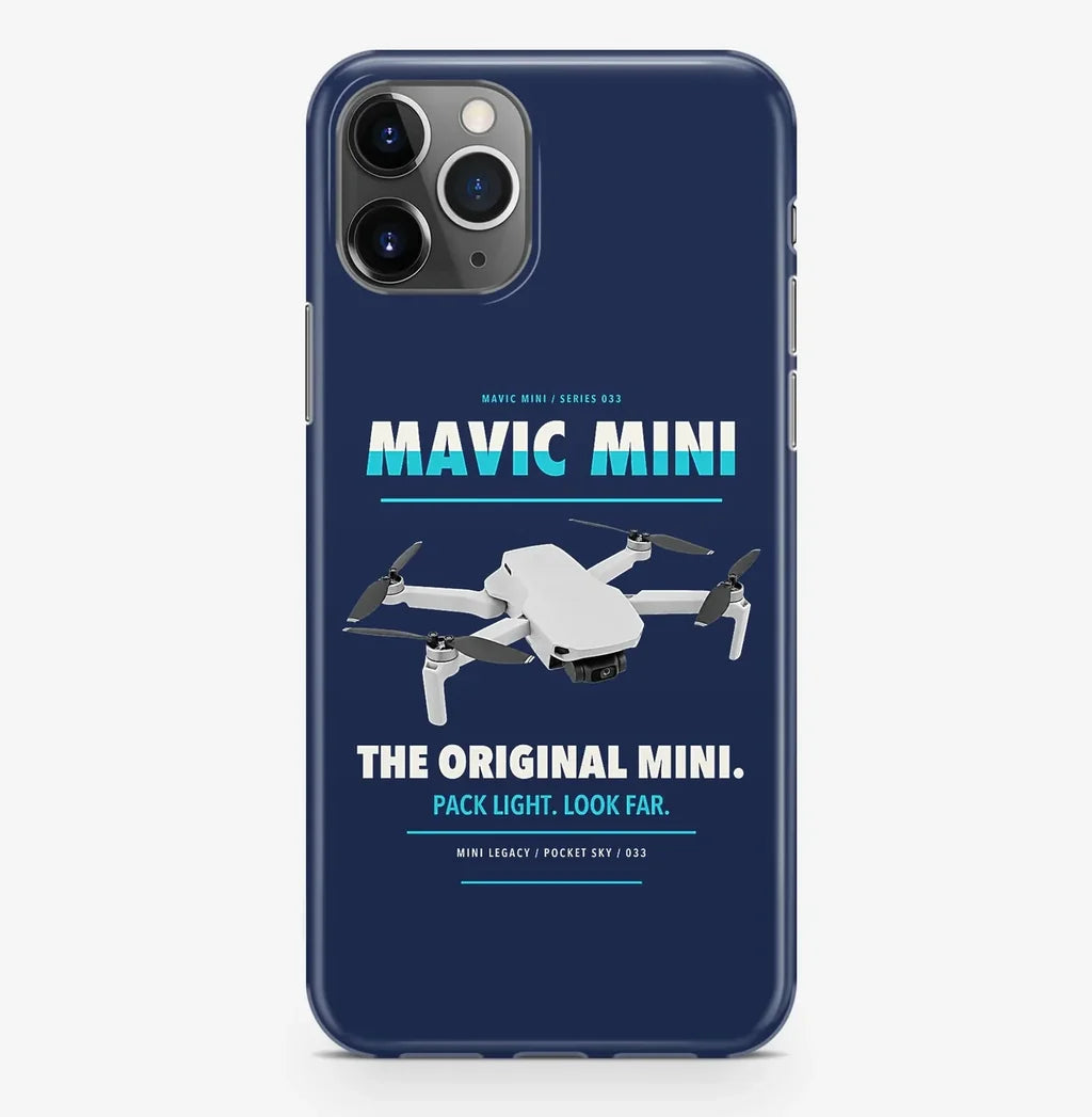 DJI Mavic Mini Case ProMax design on navy blue iphone case promax