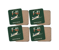Thumbnail for F-4J Phantom II design on dark green 4 pieces set coaster