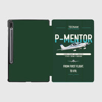 Thumbnail for Tecnam P-Mentor design on dark green samsung tablet tablet case