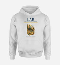 Thumbnail for Laramie Regional Airport (LAR) design on white hoodie single-side print