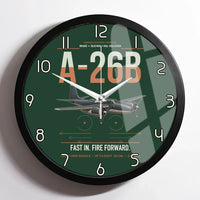 Thumbnail for A-26B Invader design on dark green framed wall clock