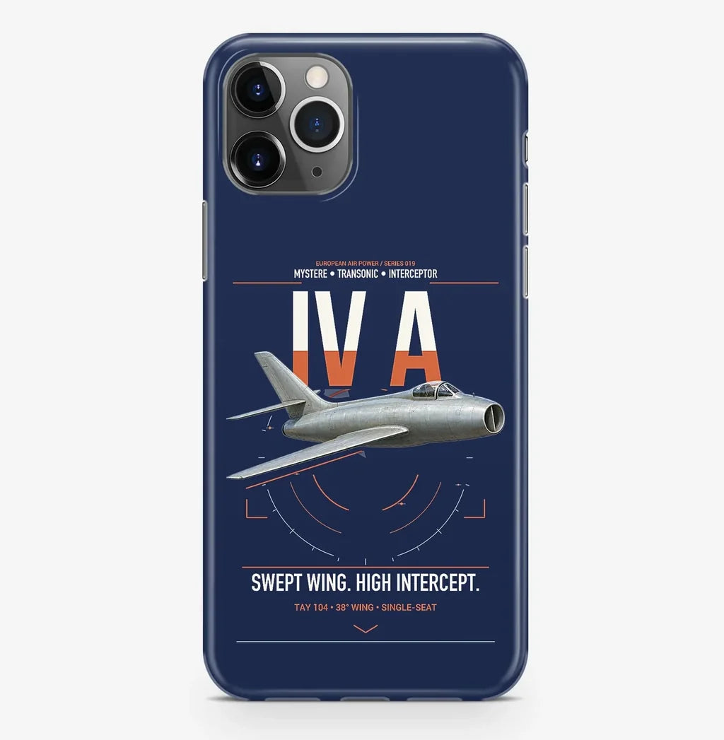 Dassault Mystère IV A design on navy blue magsafe iphone case, for iPhone Pro Max
