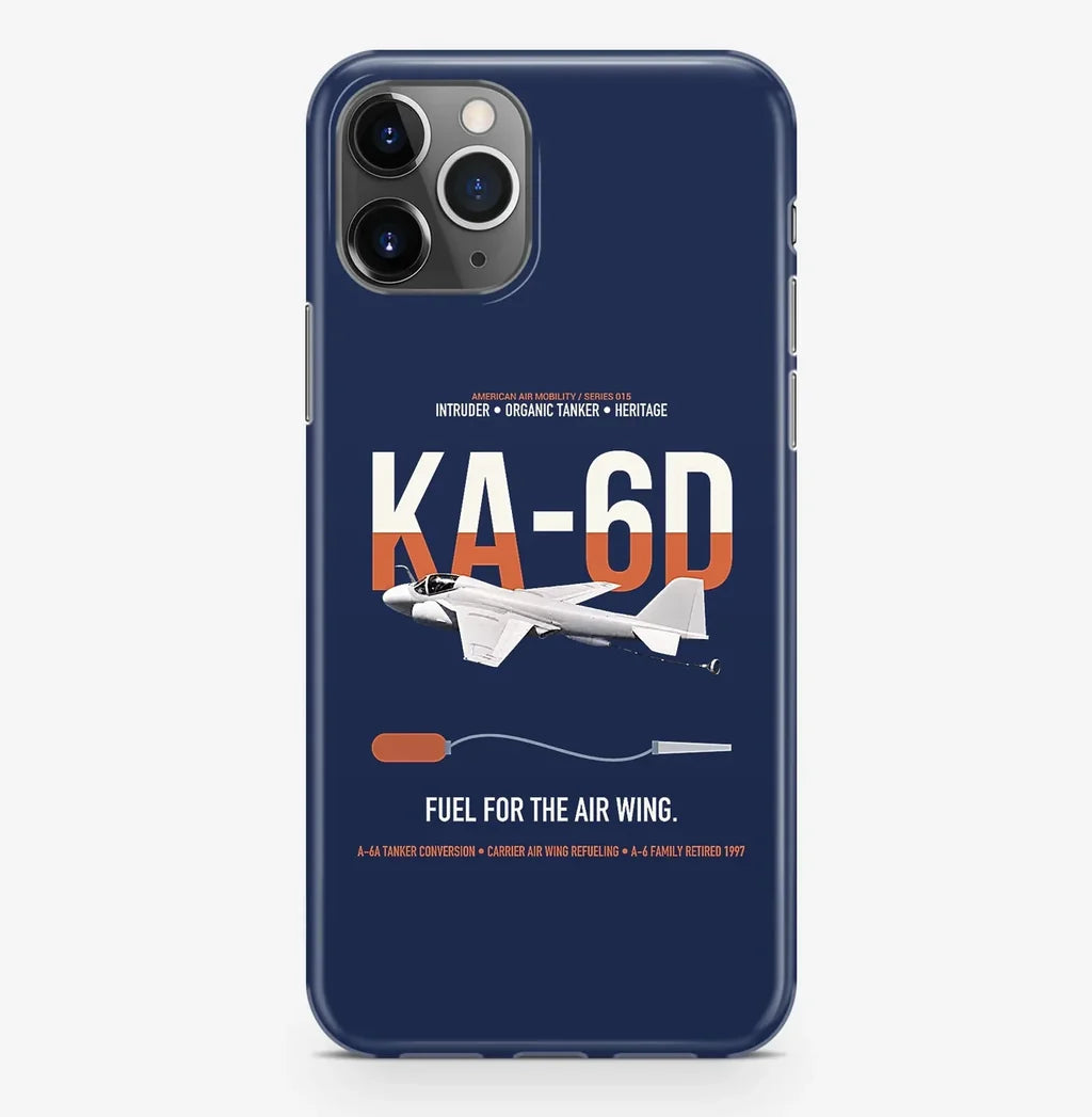 KA-6D Intruder design on navy blue magsafe iphone case, for iPhone Pro Max
