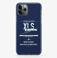Thumbnail for Cessna Citation XLS design on navy blue magsafe iphone case, for iPhone Pro Max