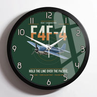 Thumbnail for F4F-4 Wildcat design on dark green framed wall clock