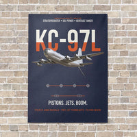 Thumbnail for KC-97L STRATOFREIGHTER vertical canvas print - no frame - navy blue background