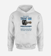 Thumbnail for TRENT 500 design on white hoodie single side
