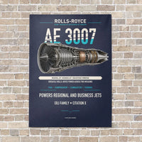 Thumbnail for AE 3007 vertical canvas print - no frame - navy blue background
