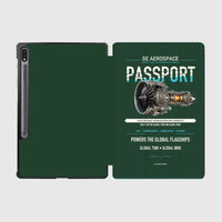 Thumbnail for PASSPORT design on dark green samsung tablet tablet case