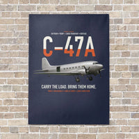 Thumbnail for C-47A Skytrain vertical canvas print - no frame - navy blue background
