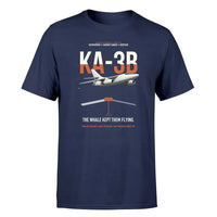 Thumbnail for KA-3B Skywarrior design on navy blue double-side t-shirt, single-side print