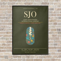 Thumbnail for Juan Santamaria International Airport SJO - Canvas Framed - Green Army
