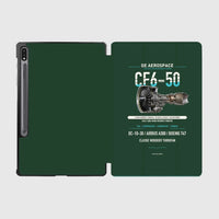 Thumbnail for CF6-50 design on dark green samsung tablet tablet case