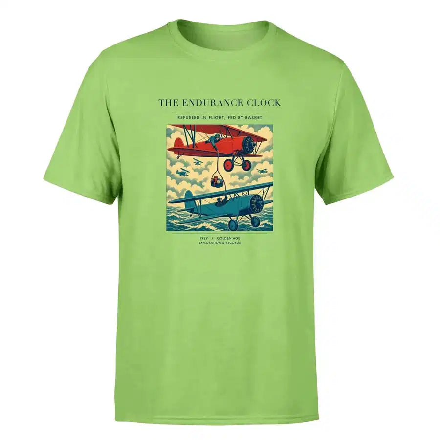 VINTAGE G4203 - The Endurance Clock - Premium T-Shirt design on lightgreen premium t shirt