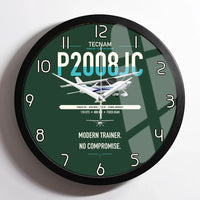 Thumbnail for Tecnam P2008JC NG design on dark green framed wall clock