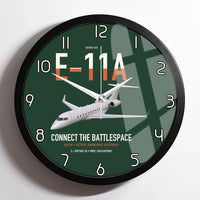 Thumbnail for E-11A BACN design on dark green framed wall clock