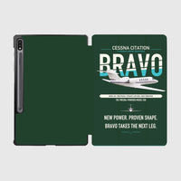 Thumbnail for Cessna Citation Bravo design on dark green samsung tablet tablet case