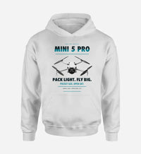Thumbnail for DJI Mini 5 Pro design on white hoodie single side