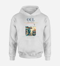 Thumbnail for Oulu Airport (OUL) design on white hoodie single-side print