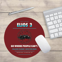 Thumbnail for Flyability Elios 3 design on dark red round mouse pad