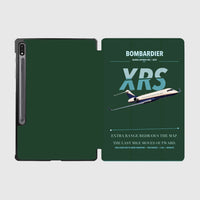 Thumbnail for Bombardier Global Express XRS design on dark green samsung tablet tablet case