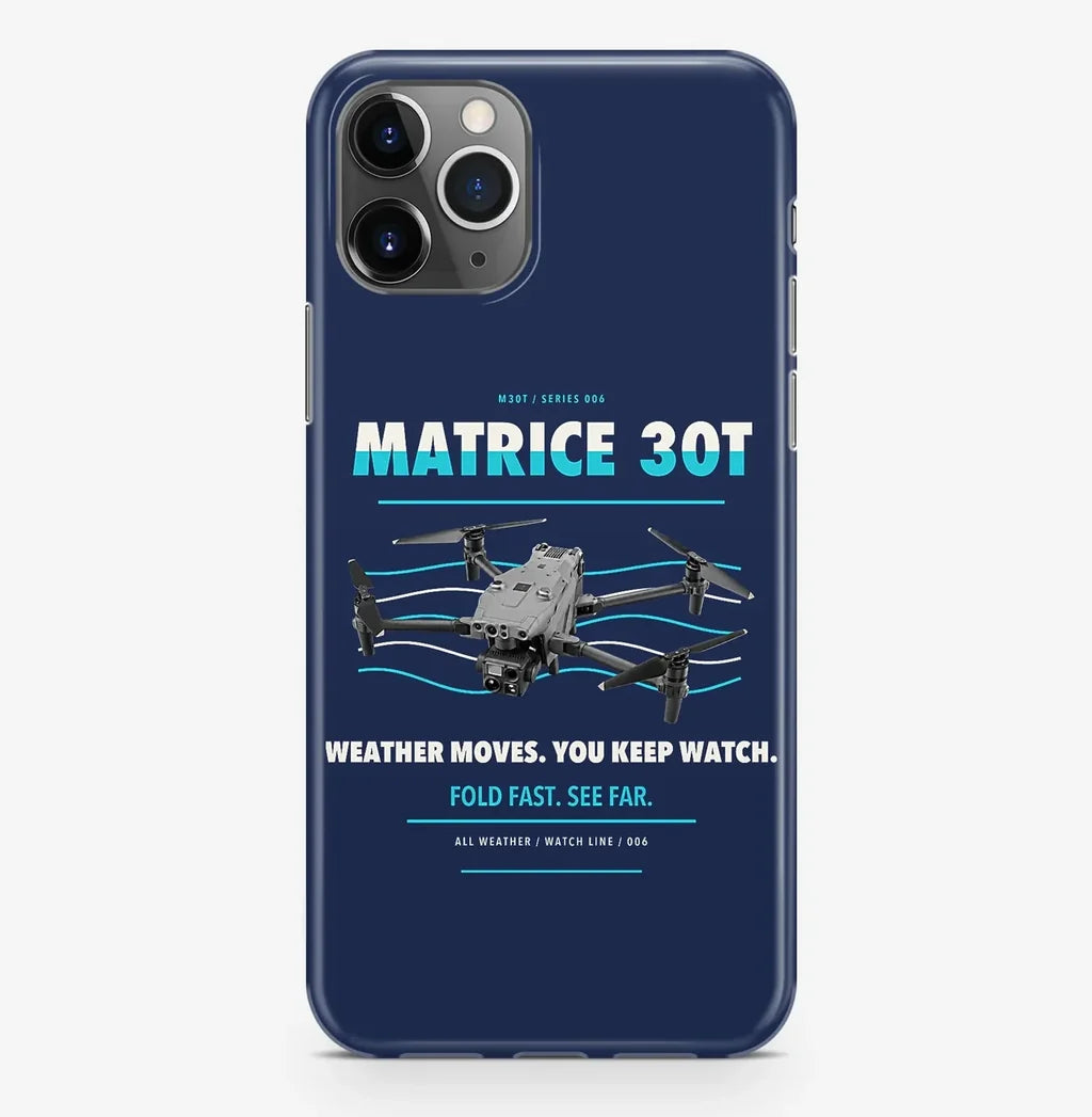 DJI Matrice 30T Case ProMax design on navy blue iphone case promax