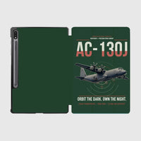 Thumbnail for AC-130J Ghostrider design on dark green samsung tablet tablet case