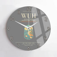 Thumbnail for Wuhan Tianhe International Airport WUH Wall-Clock No-Frame - Gray