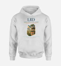 Thumbnail for Laredo International Airport (LRD) design on white hoodie single-side print