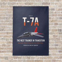 Thumbnail for T-7A Red Hawk vertical canvas print - no frame - navy blue background