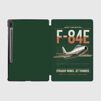 Thumbnail for F-84E Thunderjet design on dark green samsung tablet tablet case