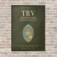 Thumbnail for Thiruvananthapuram International Airport TRV - Canvas Framed - Green Army