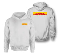 Thumbnail for DHL Aviation logo on white double side hoodie