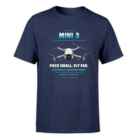 Thumbnail for DJI Mini 3 design on navy blue single side