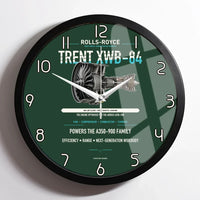 Thumbnail for TRENT XWB-84 design on dark green framed wall clock