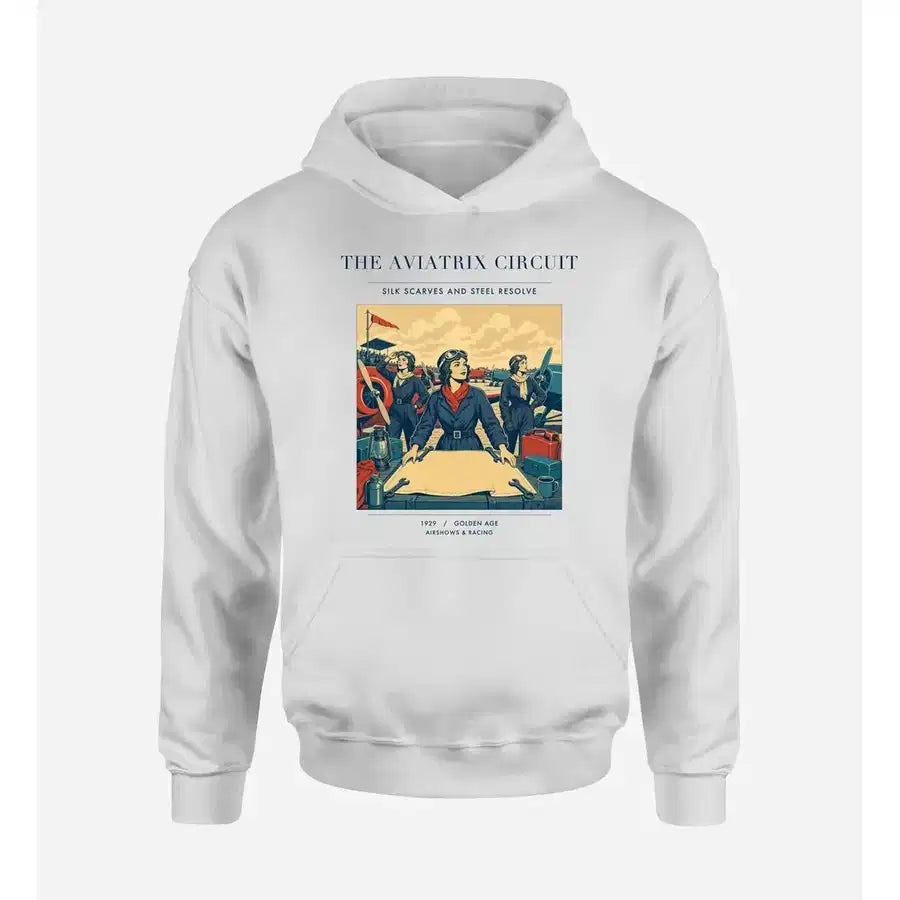 VINTAGE G4164 - The Aviatrix Circuit - Premium Hoodie design on white premium