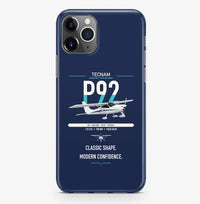 Thumbnail for Tecnam P92 Echo MkII design on navy blue magsafe iphone case, for iPhone Pro Max