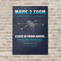 Thumbnail for DJI Mavic 2 Zoom vertical canvas print - no frame - navy blue background